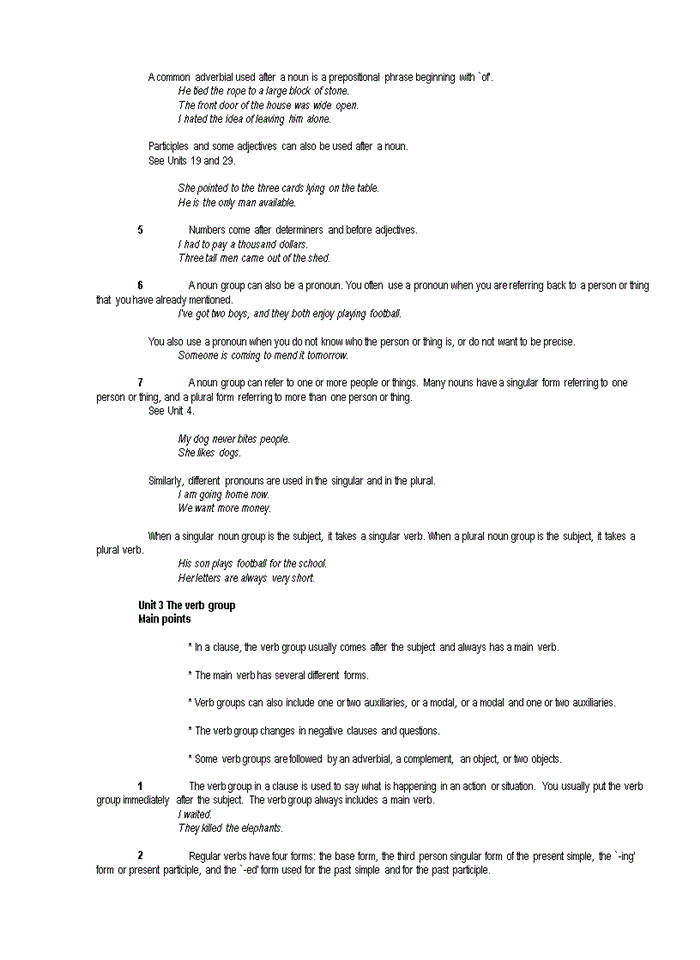 image for page Clause and sentence structure Main points