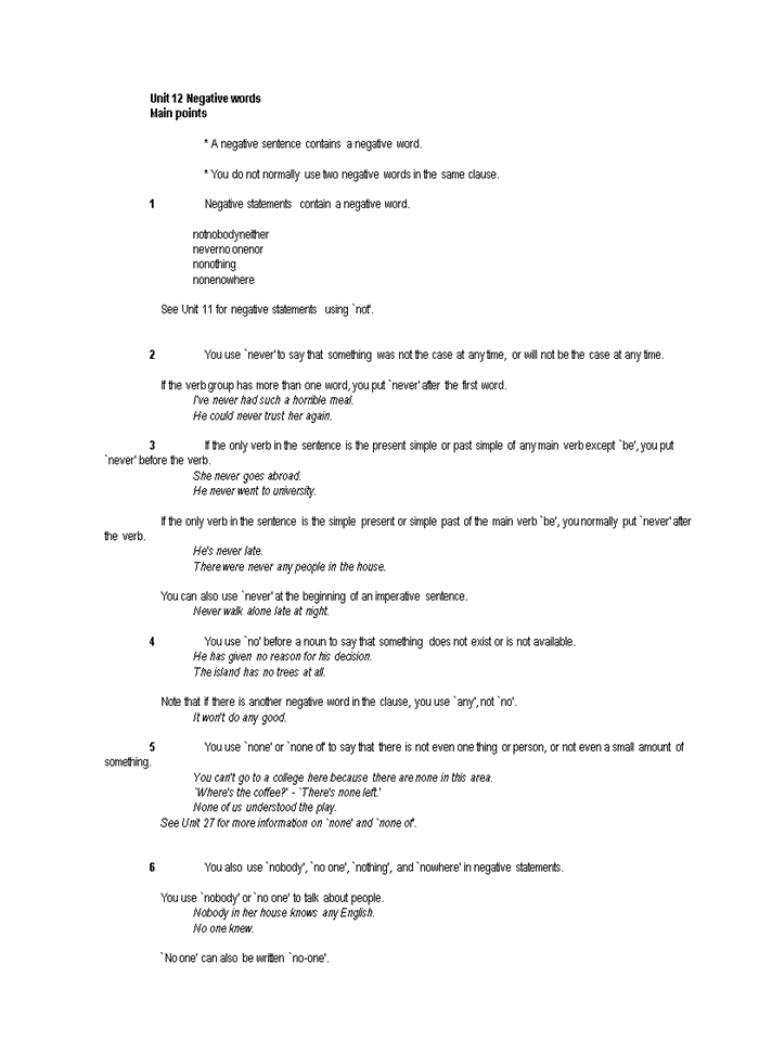 image for page Clause and sentence structure Main points