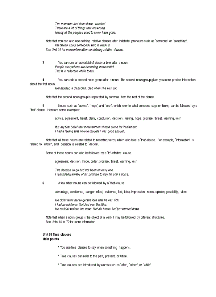 image for page Clause and sentence structure Main points