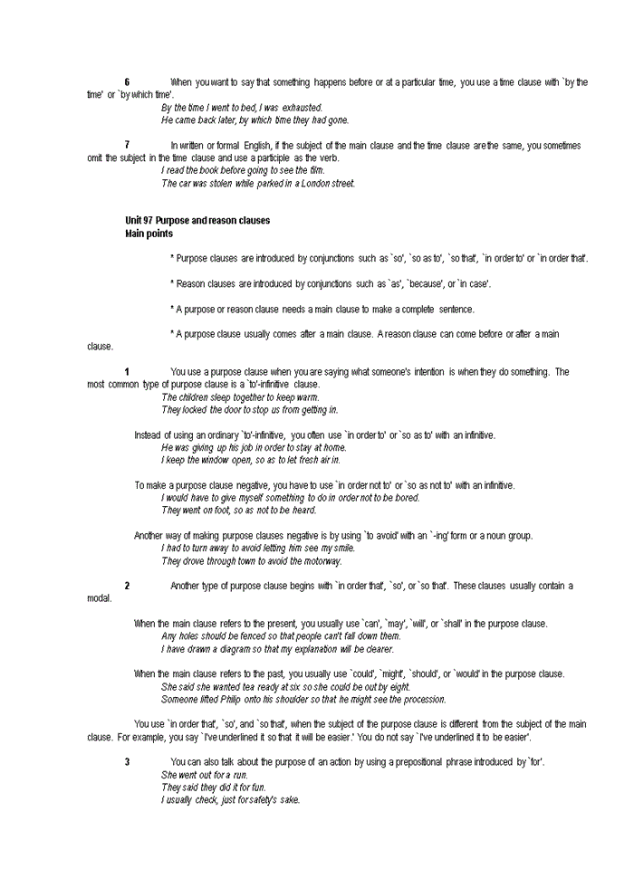 image for page Clause and sentence structure Main points