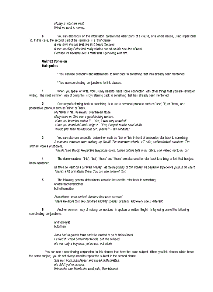 image for page Clause and sentence structure Main points