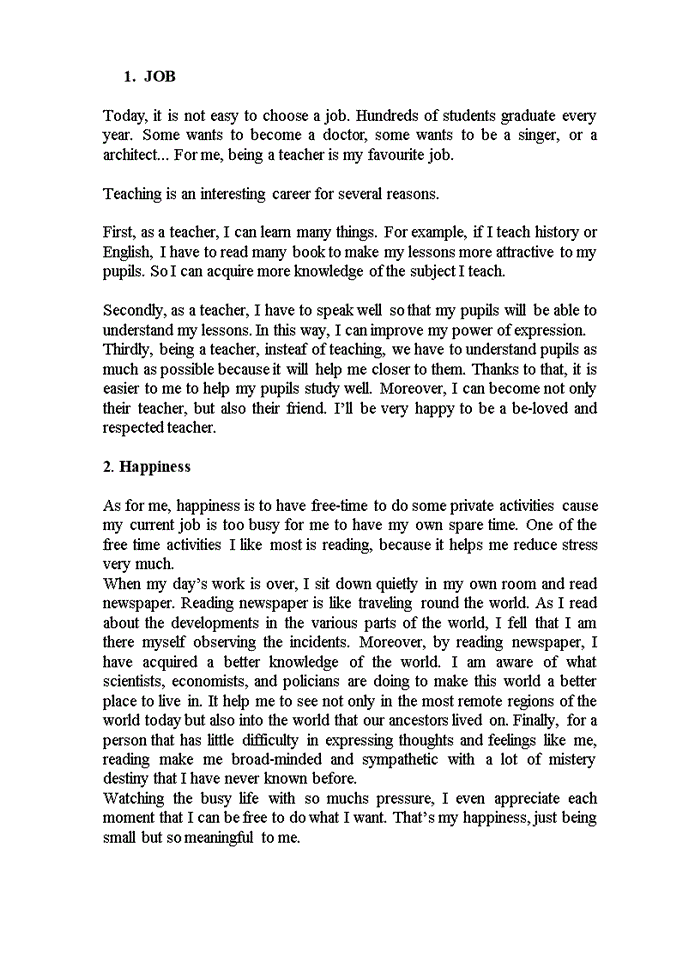 image for page Speaking topics 2