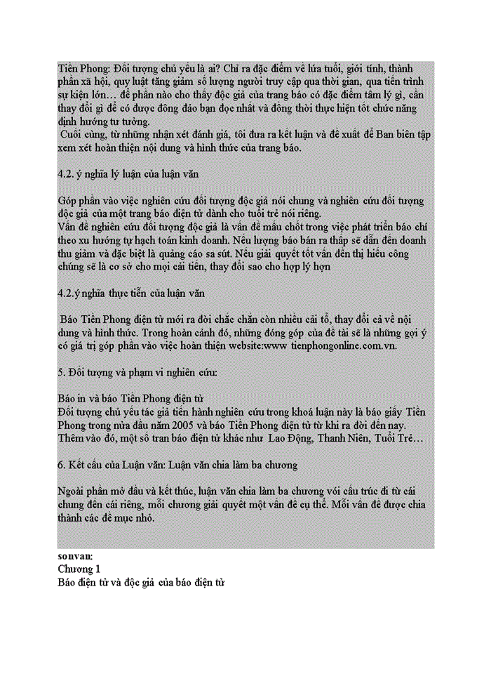 image for page Phát triển website báo tiền phong điện tử trên cơ sở nghiên cứu, khảo sát đối tượng bạn đọc