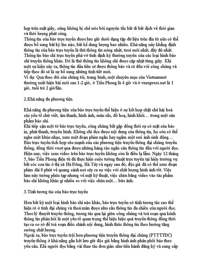 image for page Phát triển website báo tiền phong điện tử trên cơ sở nghiên cứu, khảo sát đối tượng bạn đọc