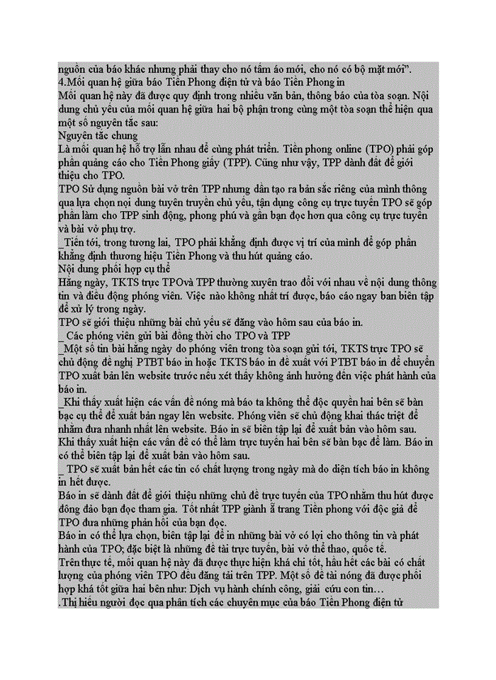 image for page Phát triển website báo tiền phong điện tử trên cơ sở nghiên cứu, khảo sát đối tượng bạn đọc