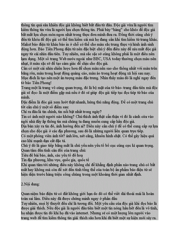 image for page Phát triển website báo tiền phong điện tử trên cơ sở nghiên cứu, khảo sát đối tượng bạn đọc