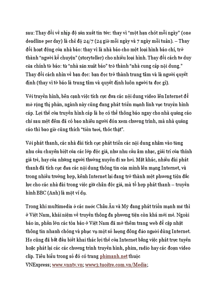 image for page Internet: Xu hướng phát triển của báo chí