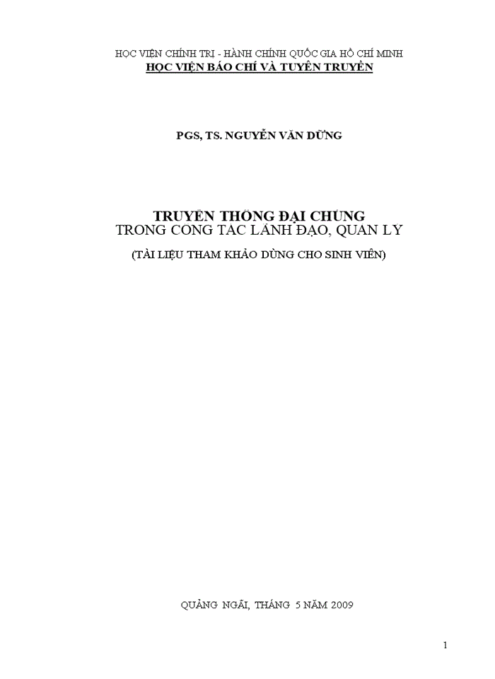 image for page Giáo trình lý thuyết truyền thông