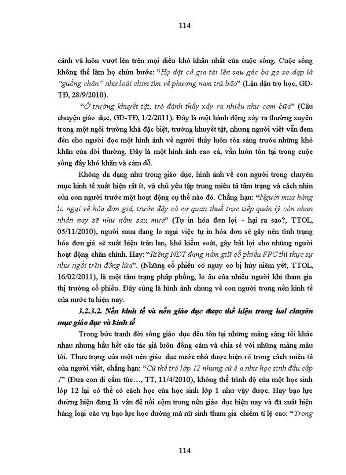 image for page Đặc điểm so sánh tu từ trong chuyên mục giáo dục - kinh tế trên báo viết hiện nay