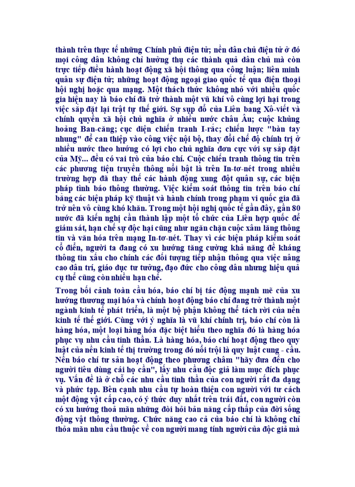 image for page Thông tin đại chúng trong xu thế toàn cầu hóa