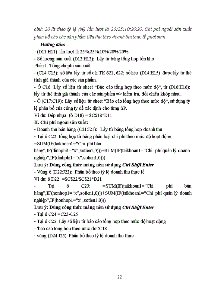 image for page Bài thực hành kế toán quản trị - tại công ty cổ phần covico – sx 102