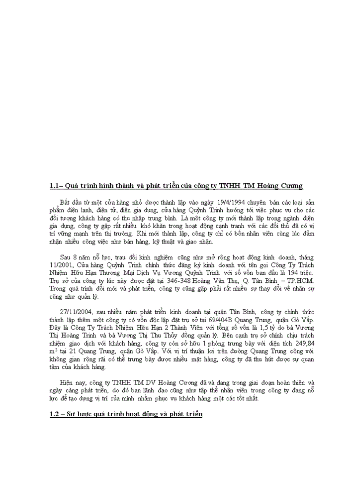 image for page Kiểm soát nội bộ chu trình bán hàng tại công ty TNHH TM Hoàng Cương