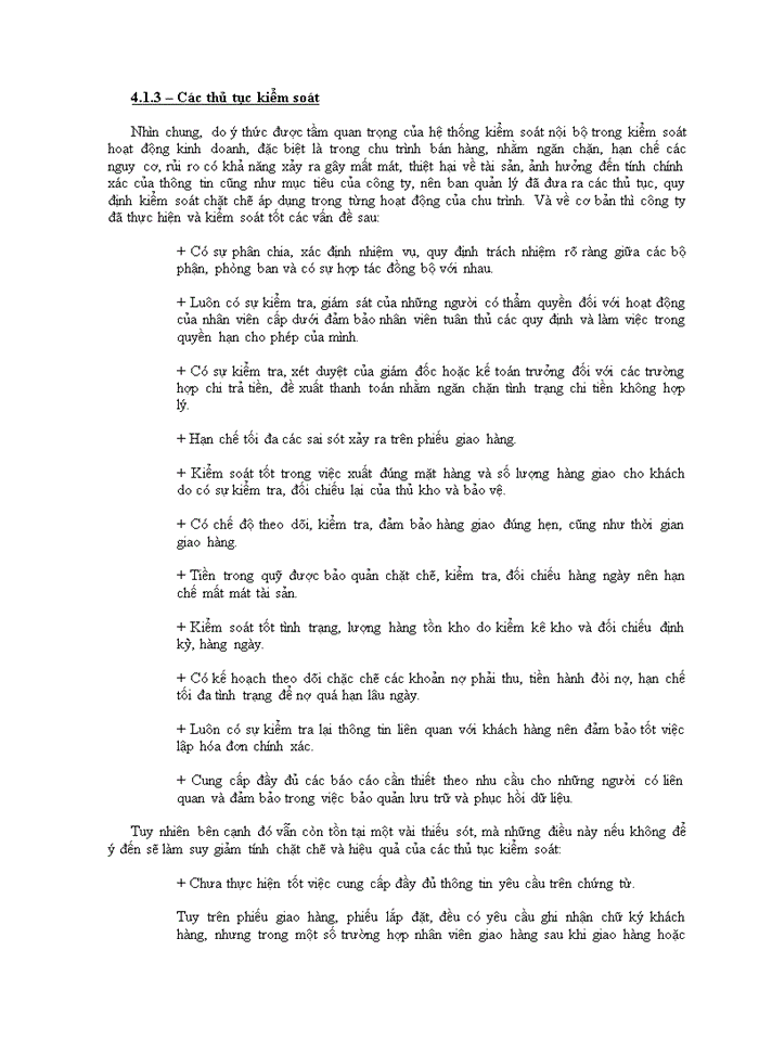 image for page Kiểm soát nội bộ chu trình bán hàng tại công ty TNHH TM Hoàng Cương