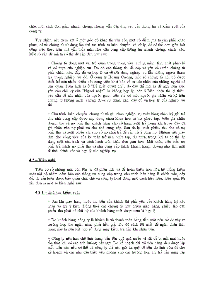 image for page Kiểm soát nội bộ chu trình bán hàng tại công ty TNHH TM Hoàng Cương