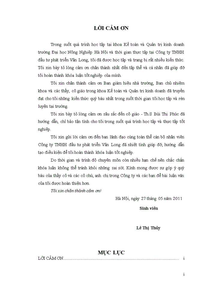 image for page Tìm hiểu hệ thống kiểm soát nội bộ chu trình bán hàng - thu tiền tại công ty TNHH đầu tư phát triển Vân Long