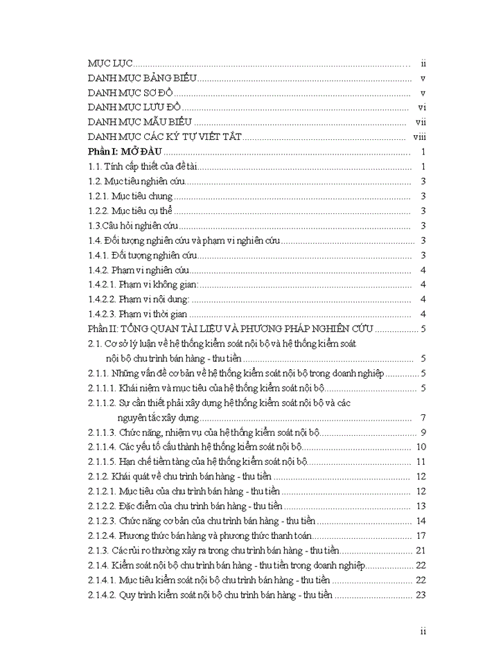 image for page Tìm hiểu hệ thống kiểm soát nội bộ chu trình bán hàng - thu tiền tại công ty TNHH đầu tư phát triển Vân Long