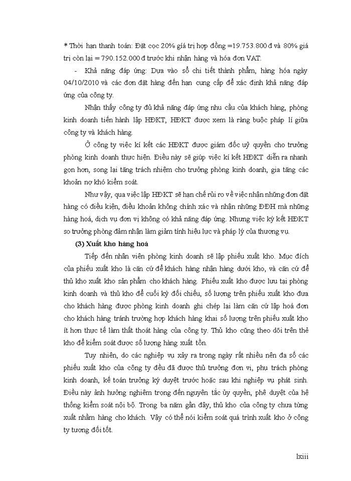 image for page Tìm hiểu hệ thống kiểm soát nội bộ chu trình bán hàng - thu tiền tại công ty TNHH đầu tư phát triển Vân Long
