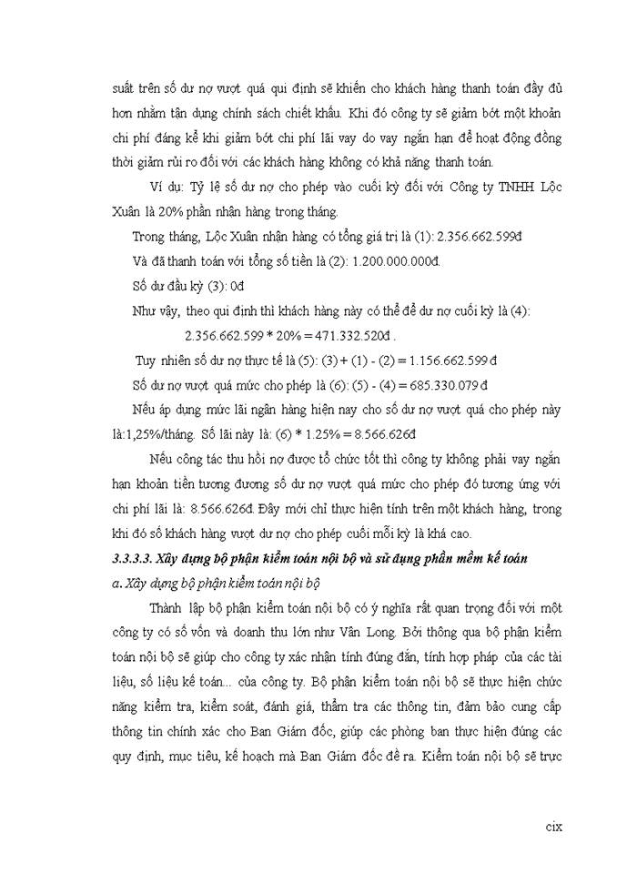 image for page Tìm hiểu hệ thống kiểm soát nội bộ chu trình bán hàng - thu tiền tại công ty TNHH đầu tư phát triển Vân Long