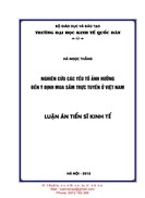 NGHIÊN cứu các yếu tố ảnh hưởng đến ý định mua sắm trực tuyến ở việt nam