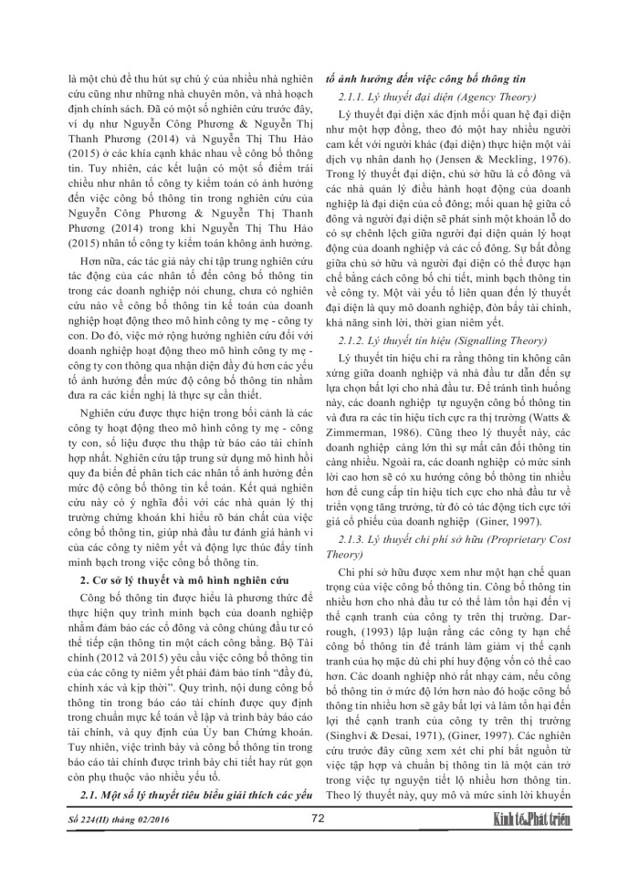 image for page Các nhân tố ảnh hưởng đến mực độ công bố thông tin kế toán của các doanh nghiệp