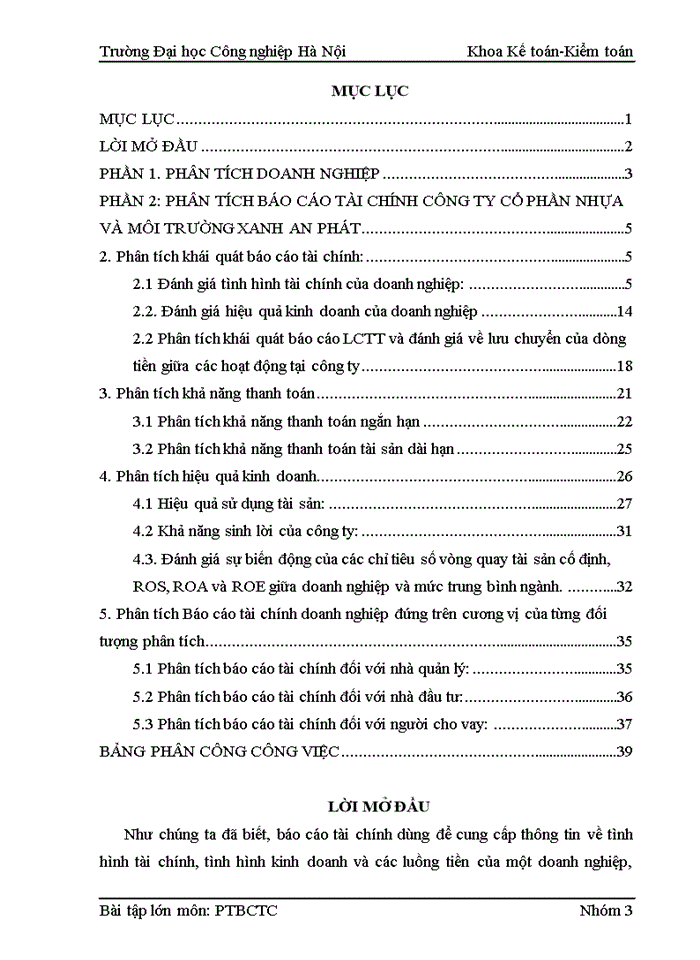 image for page Phân tích báo cáo tài chính công ty cổ phần nhựa và môi trường xanh an phát