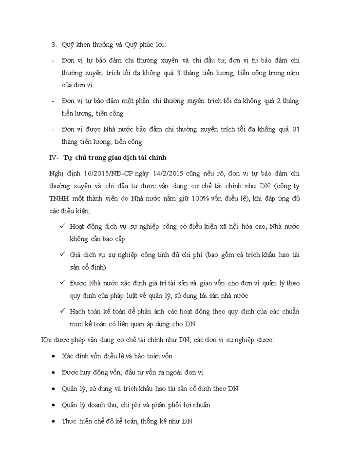 image for page Hoạt động của tự chủ tài chính dựa trên tài chính công