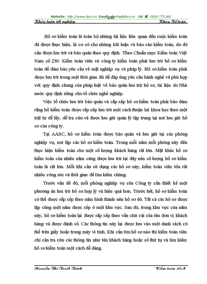 image for page Hoàn thiện tổ chức hồ sơ kiểm toán trong kiểm toán báo cáo tài chính tại Công ty Dịch vụ Tư vấn Tài chính Kế toán và Kiểm toán