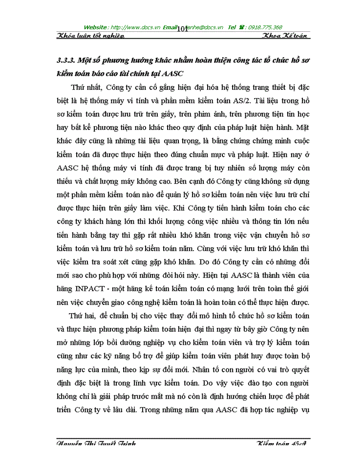 image for page Hoàn thiện tổ chức hồ sơ kiểm toán trong kiểm toán báo cáo tài chính tại Công ty Dịch vụ Tư vấn Tài chính Kế toán và Kiểm toán