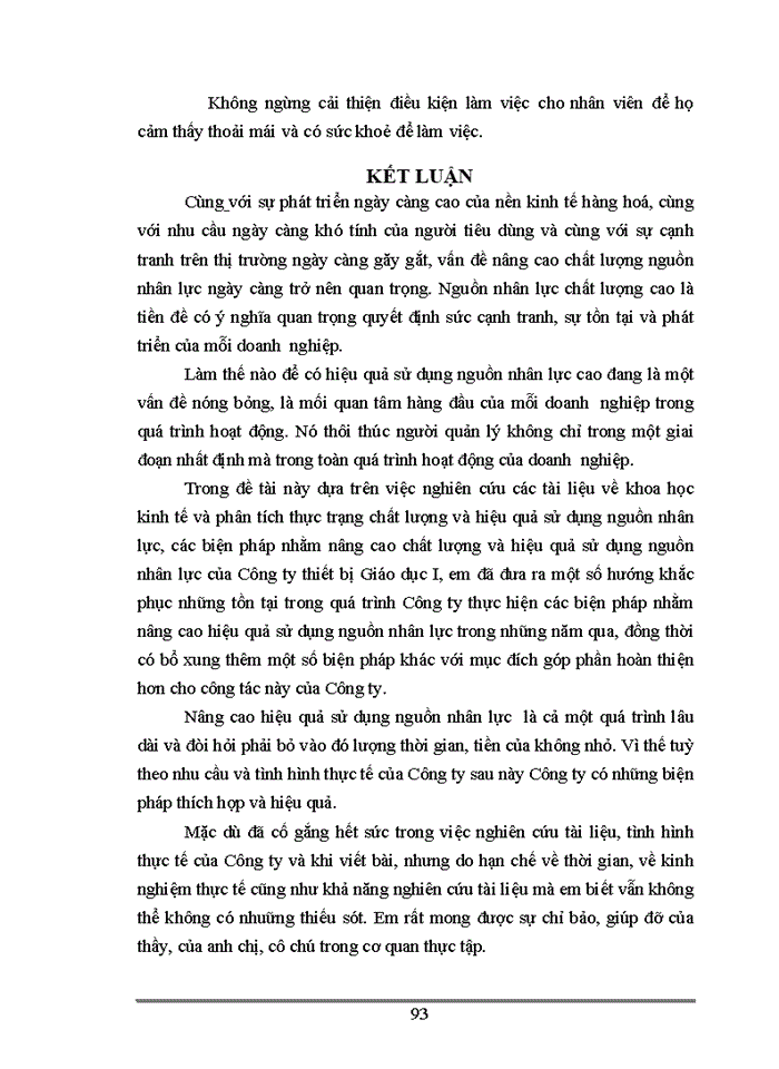 image for page Một số giải pháp nhằm nâng cao hiệu quả sử dụng nguồn nhân lực tại Công ty thiết bị Giáo Dục I trong xu thế hội nhập