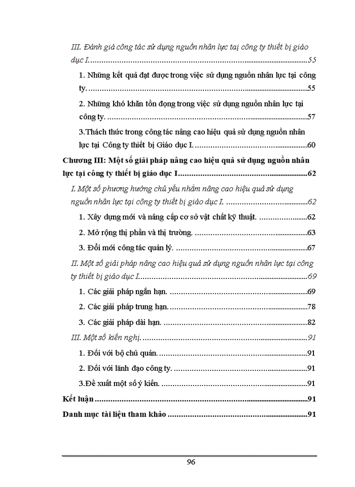 image for page Một số giải pháp nhằm nâng cao hiệu quả sử dụng nguồn nhân lực tại Công ty thiết bị Giáo Dục I trong xu thế hội nhập