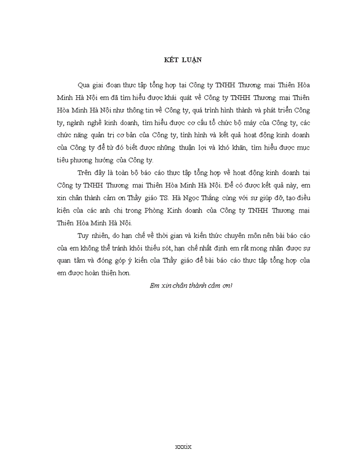 image for page BÁo cáo thực tập tổng hợp công ty tnhh thương mại thiên hòa minh HÀ NỘI