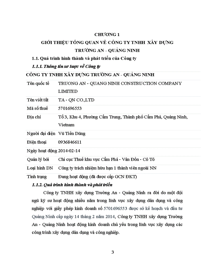 image for page Hoàn thiện công tác Tạo động lực cho người lao động tại Công ty TNHH xây dựng Trường An - Quảng Ninh