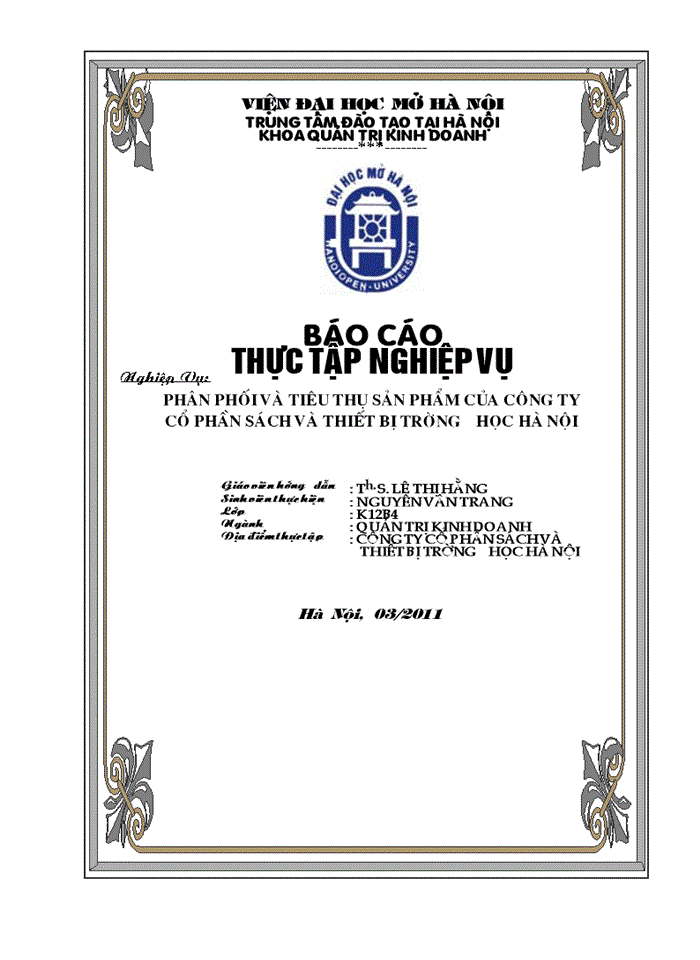 image for page Phân phối và tiêu thụ sản phẩm của công ty cổ phần sách và thiết bị trường học hà nội