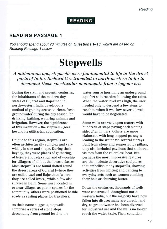 image for page Reading passage 1