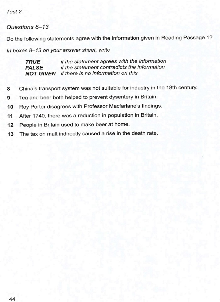 image for page Reading passage 1