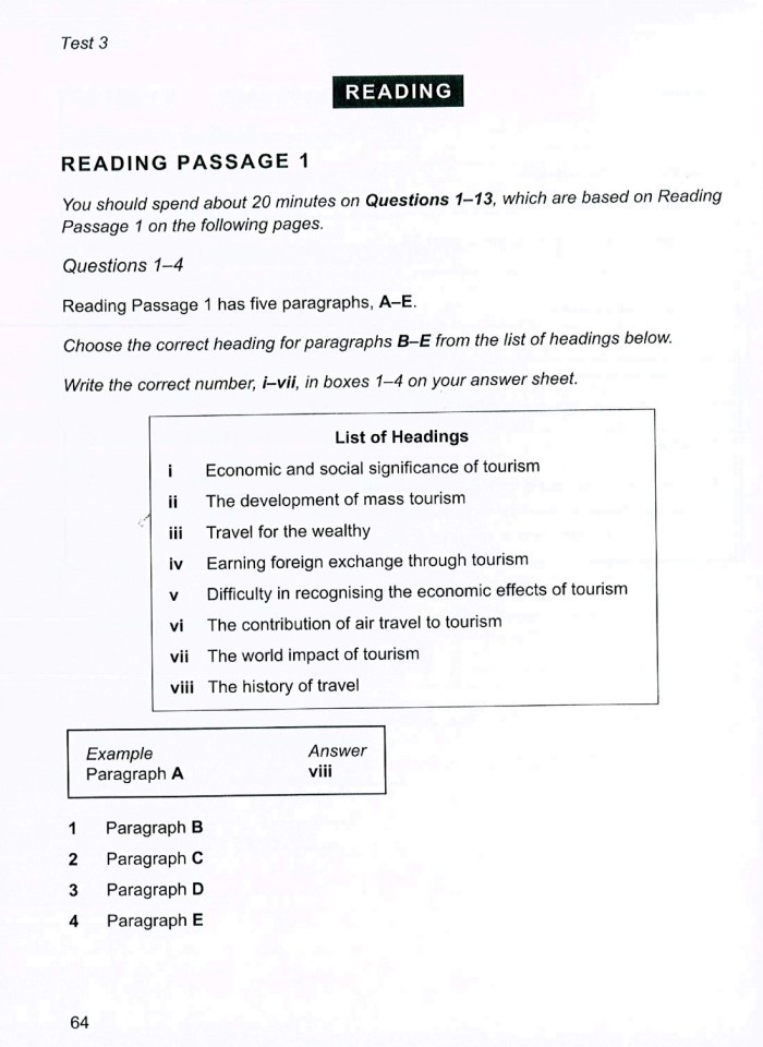 image for page Reading passage 1