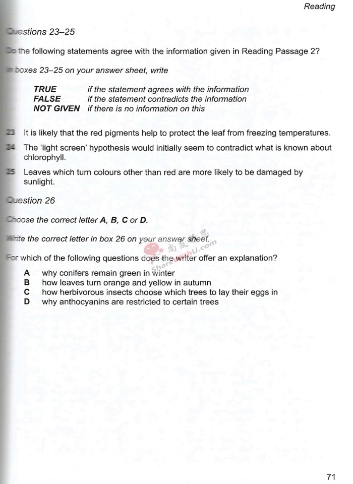 image for page Reading passage 1