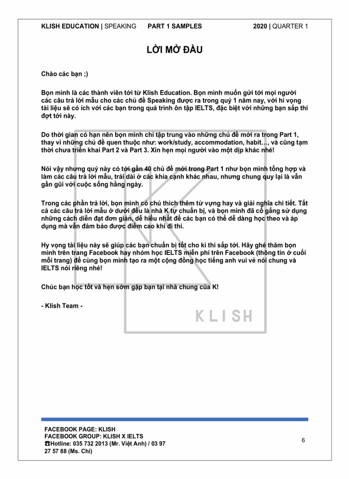 image for page Klish speaking past 1