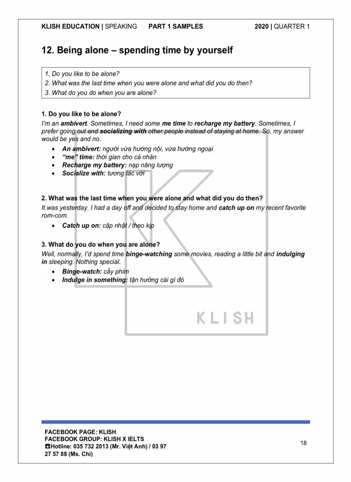 image for page Klish speaking past 1