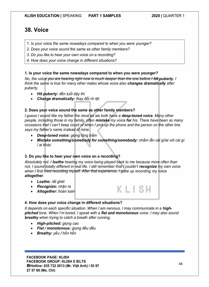 image for page Klish speaking past 1