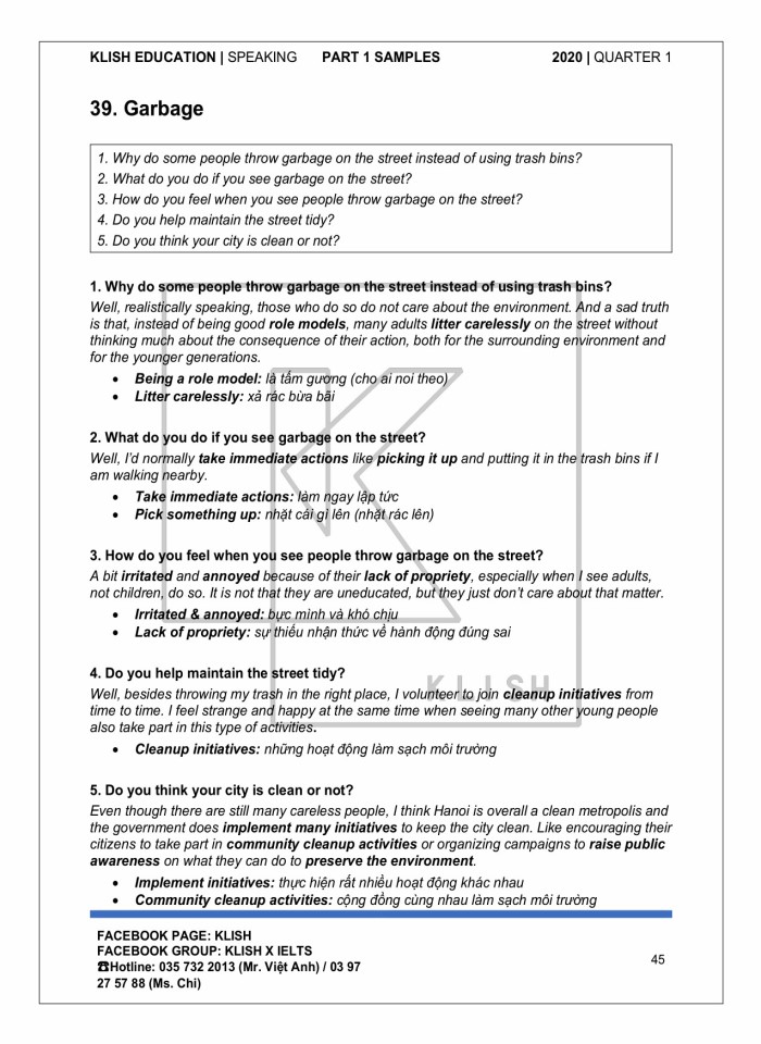 image for page Klish speaking past 1