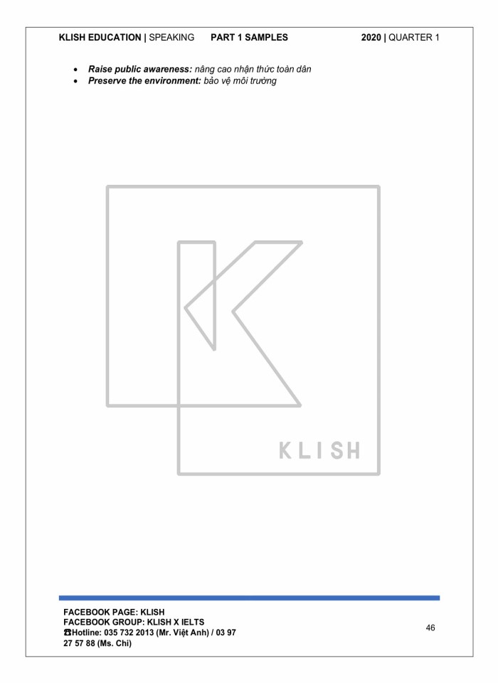 image for page Klish speaking past 1