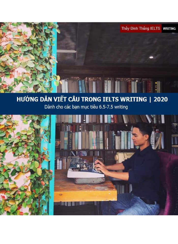 image for page Hướng dẫn viết câu trong Ielts writing