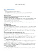 SPEAKING TEST test 1 ielts 6.5