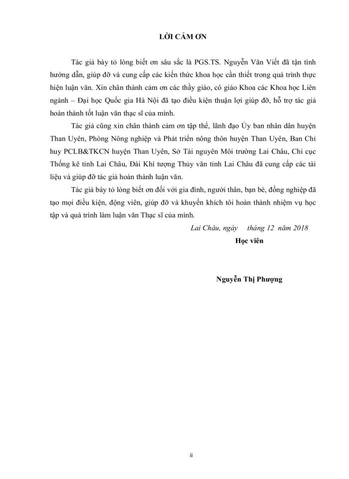 image for page Tác động của biến đổi khí hậu đến cây trồng chính tại huyện than uyên, tỉnh lai châu