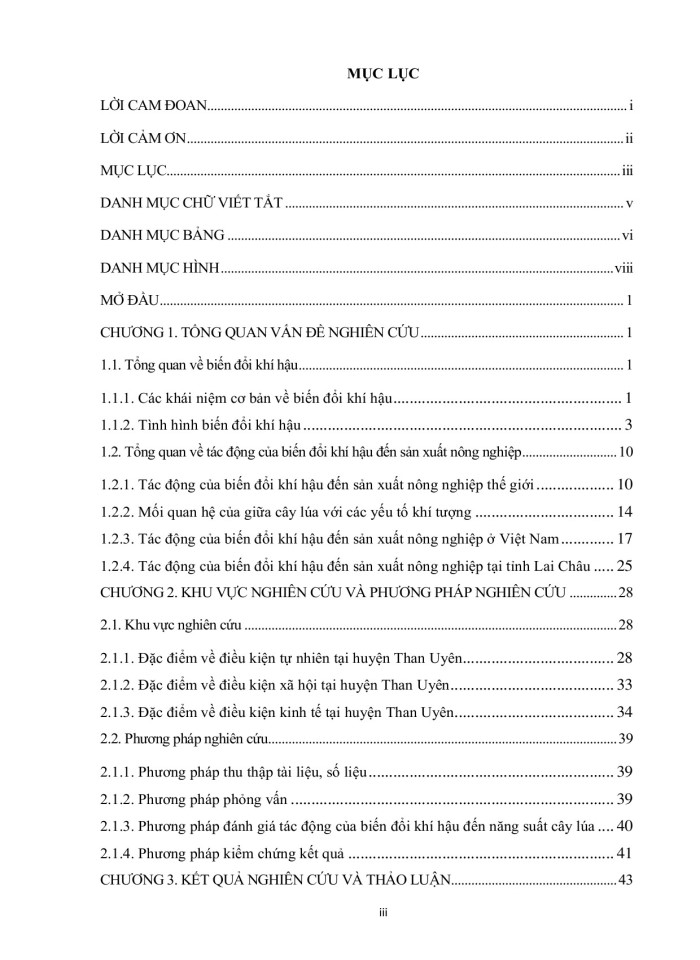 image for page Tác động của biến đổi khí hậu đến cây trồng chính tại huyện than uyên, tỉnh lai châu