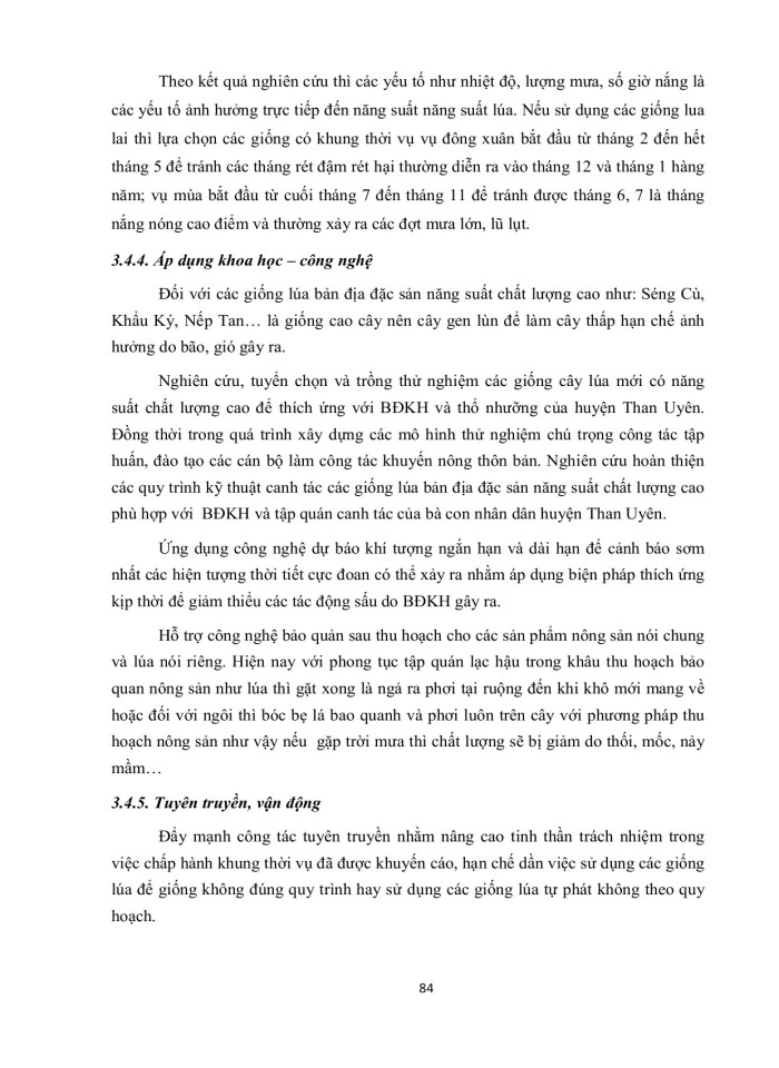 image for page Tác động của biến đổi khí hậu đến cây trồng chính tại huyện than uyên, tỉnh lai châu