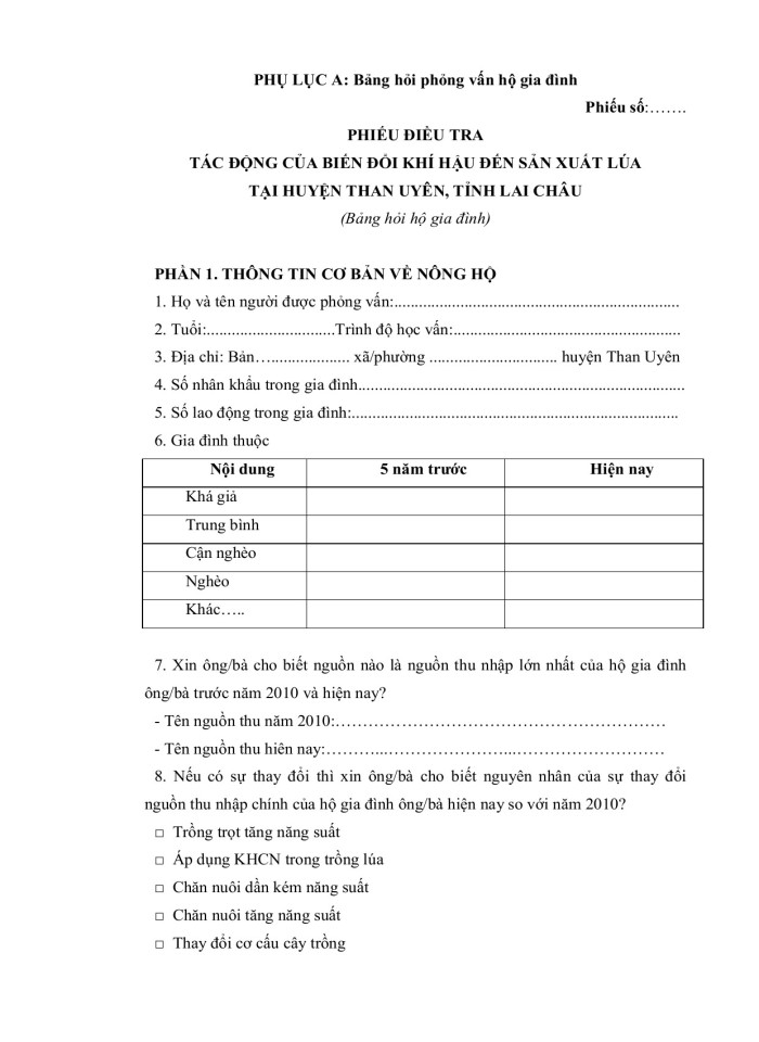 image for page Tác động của biến đổi khí hậu đến cây trồng chính tại huyện than uyên, tỉnh lai châu