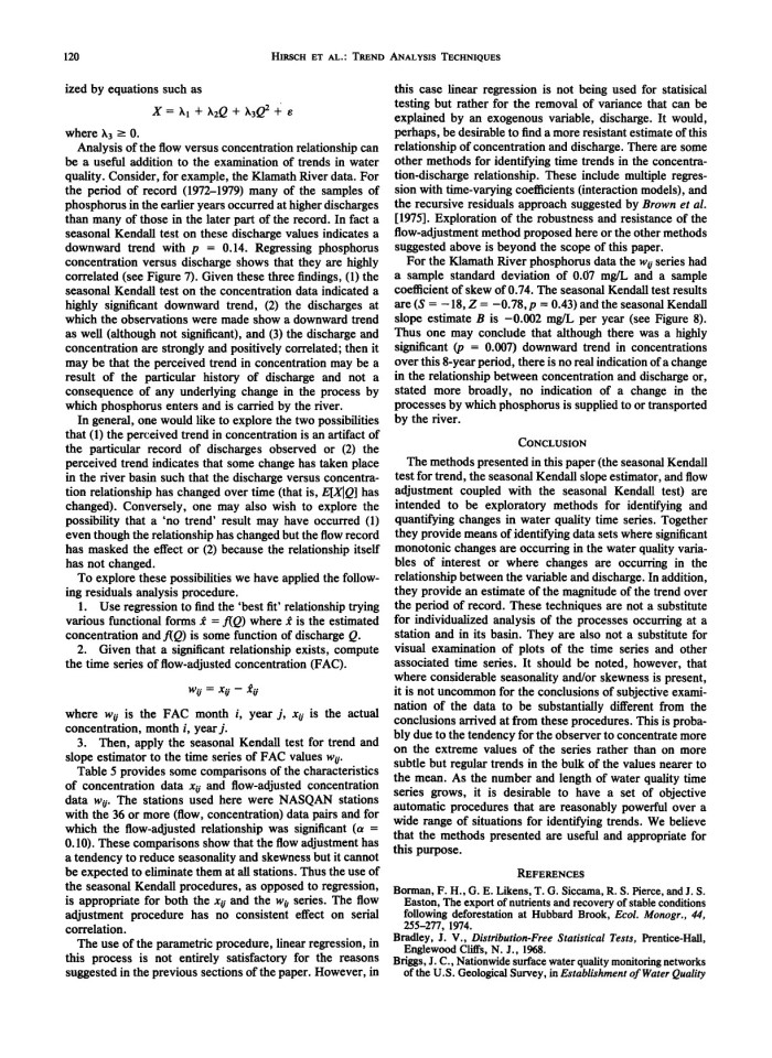 image for page Techniques of Trend Analysis for Monthly Water Quality Data
