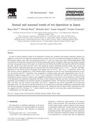 Annual and seasonal trends of wet deposition in Japan
